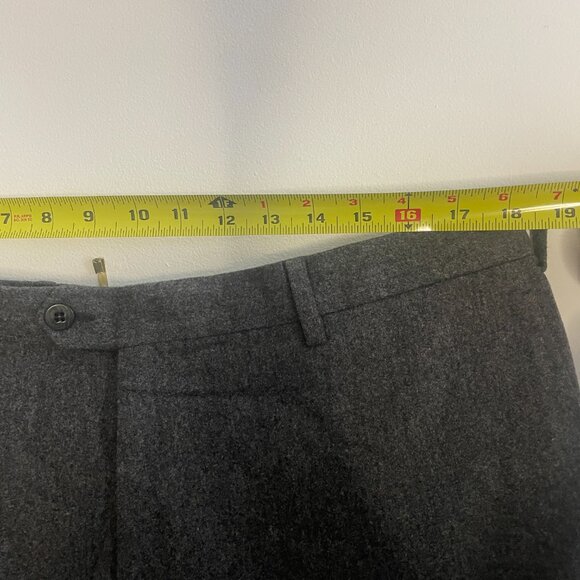 Gray Wool Flannel Trousers - Picture 4 of 9
